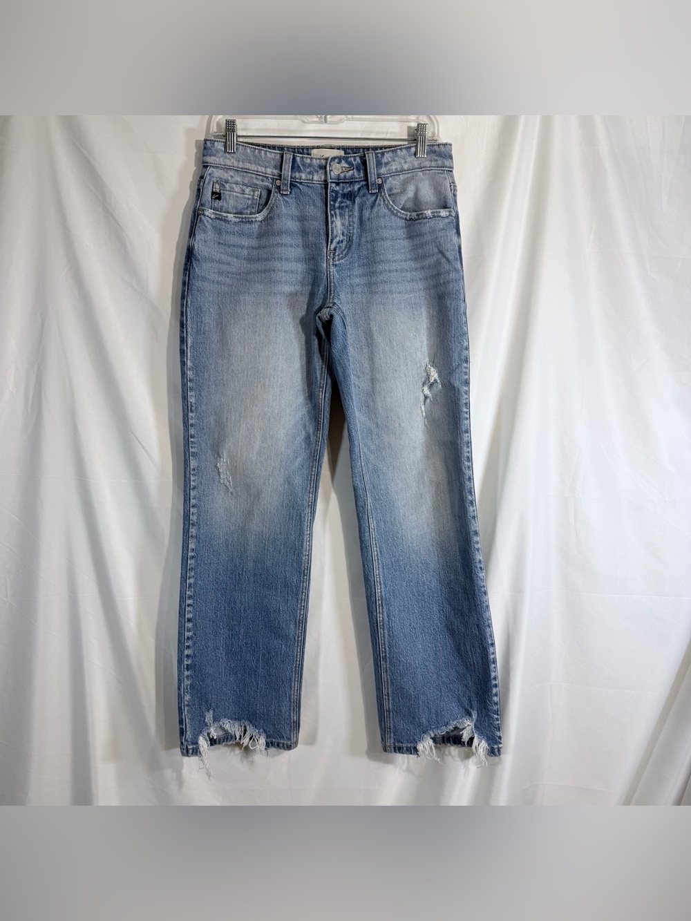 KanCan “Thalia” Mid Rise Distressed Straight Leg Jeans Size 5 - Picture 6 of 16